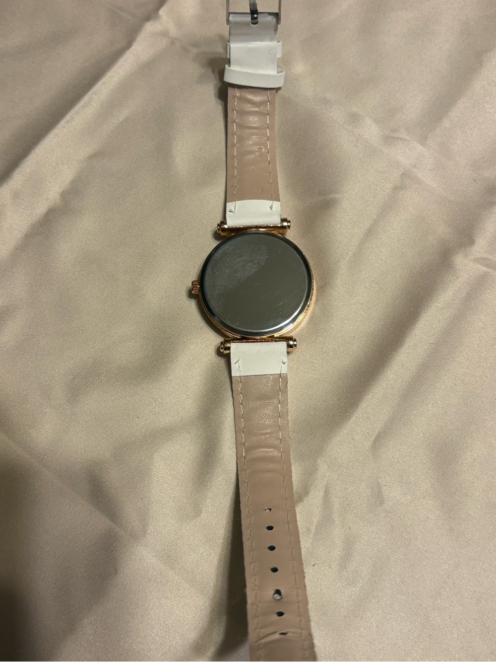Elegant Rose Gold and White Women's Watch with Crystal Floral Dial NIB - Picture 7 of 12